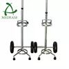 Oxygen For Carts Adjustable Emergency Trolley Dual Stainless Steel D/E Cylinder Cart