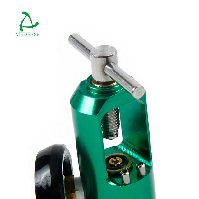 CGA870 General Medical Oxygen Regulator/Pin Indexed Yoke Inlet Cylinder Click Oxygen Regulator