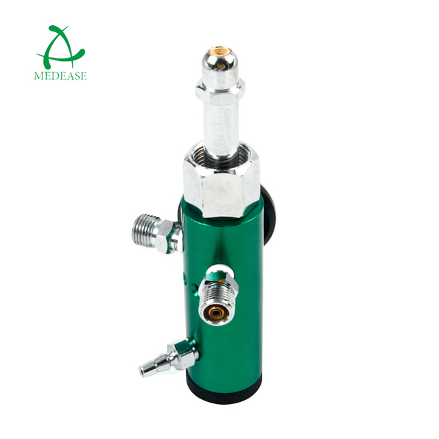 CGA540-A with 2 Check Valve Medical Oxygen Regulator/Female Thread Cylinder Click Oxygen Regulator