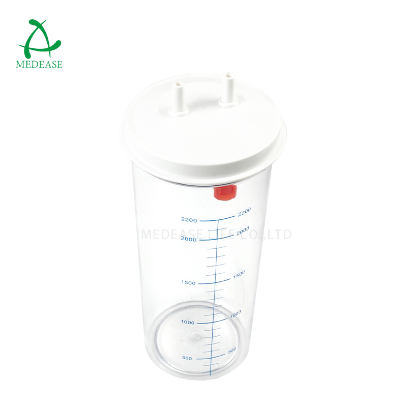 ME2008-3 2-Liter Reusable Medical Suction Jars Tank for Medical Unit Cutting Service Included