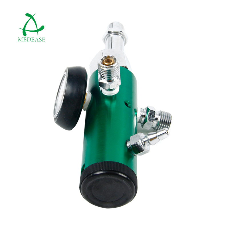 CGA540-A with 2 Check Valve Medical Oxygen Regulator/Female Thread Cylinder Click Oxygen Regulator