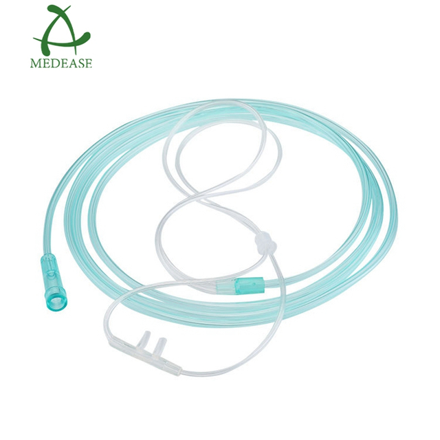 Sterile Pvc Nasal Oxygen Cannula Tube with Clips