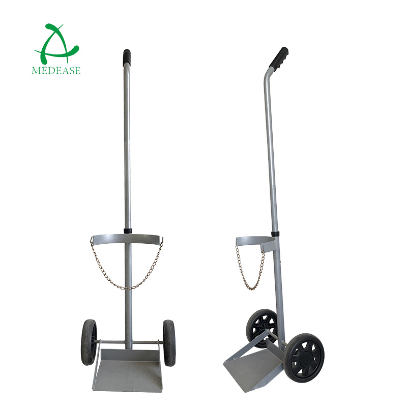 ME-C40 Oxygen For Carts Adjustable Emergency Trolley Dual Stainless Steel 