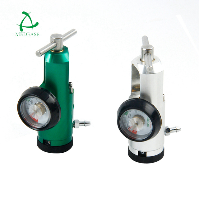 CGA870 Mini Medical Oxygen Regulator/Pin Indexed Yoke Inlet Cylinder Click Oxygen Regulator