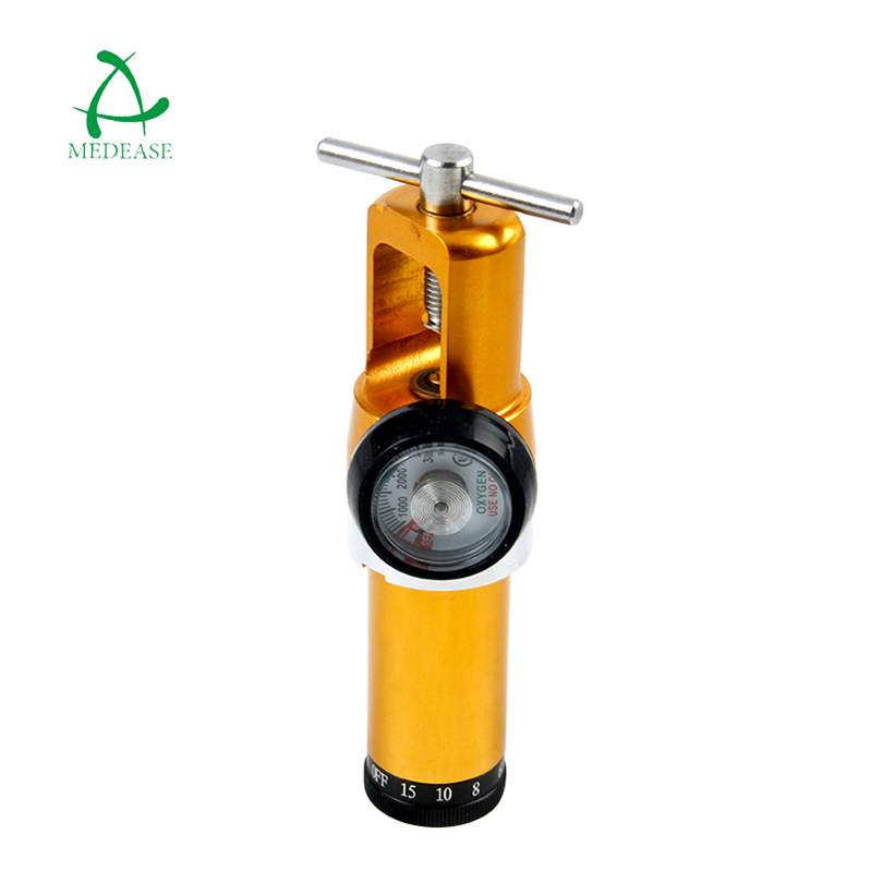 CGA870 Large NL Medical Oxygen Regulator/Pin Indexed Yoke Inlet Cylinder Click Oxygen Regulator