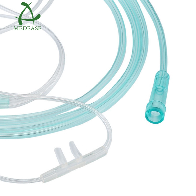 Sterile Pvc Nasal Oxygen Cannula Tube with Clips