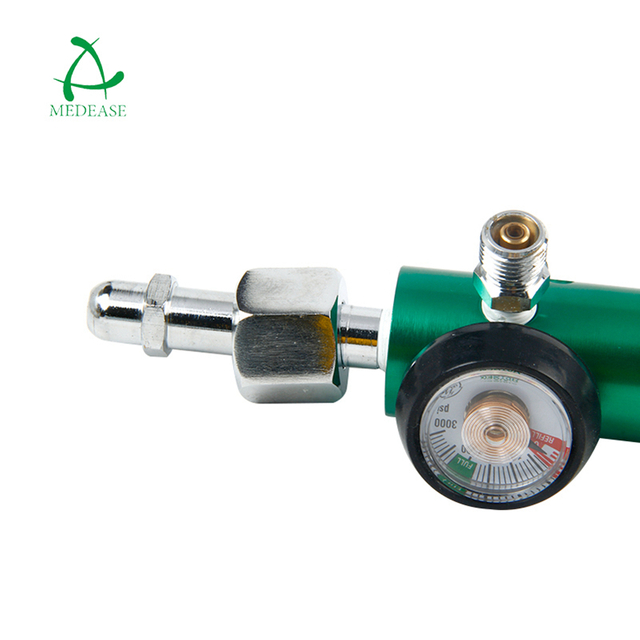 CGA540-A with 2 Check Valve Medical Oxygen Regulator/Female Thread Cylinder Click Oxygen Regulator