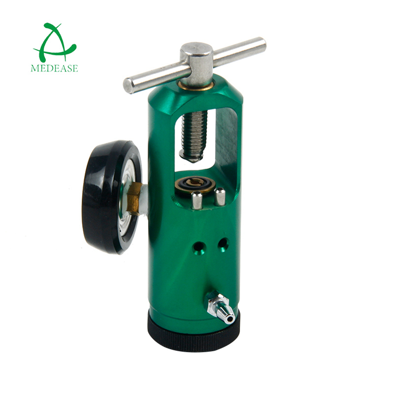 CGA870 Mini Medical Oxygen Regulator/Pin Indexed Yoke Inlet Cylinder Click Oxygen Regulator