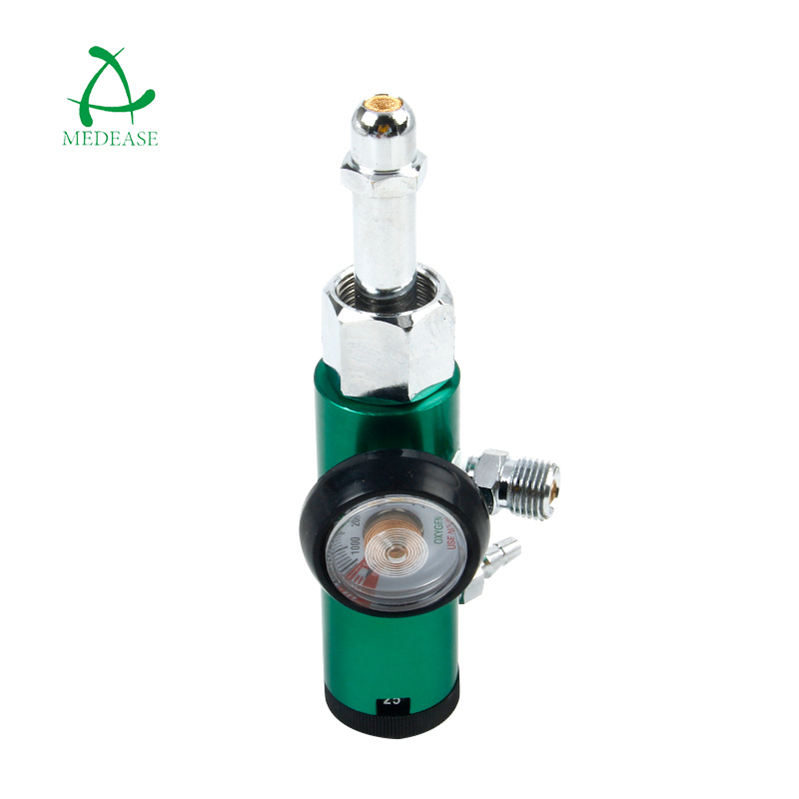 CGA540-A with 2 Check Valve Medical Oxygen Regulator/Female Thread Cylinder Click Oxygen Regulator