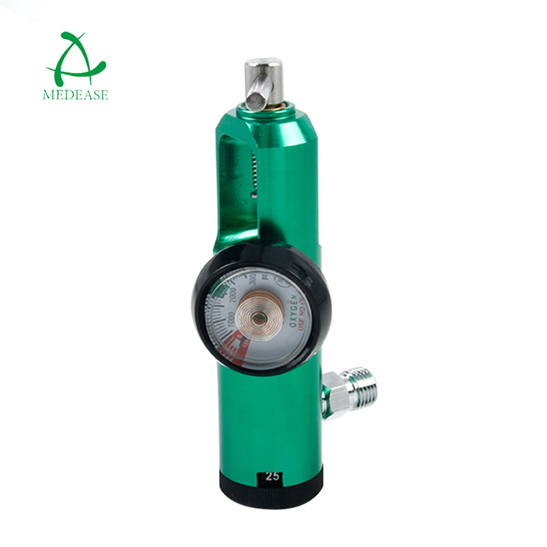 CGA870 General Medical Oxygen Regulator/Pin Indexed Yoke Inlet Cylinder Click Oxygen Regulator