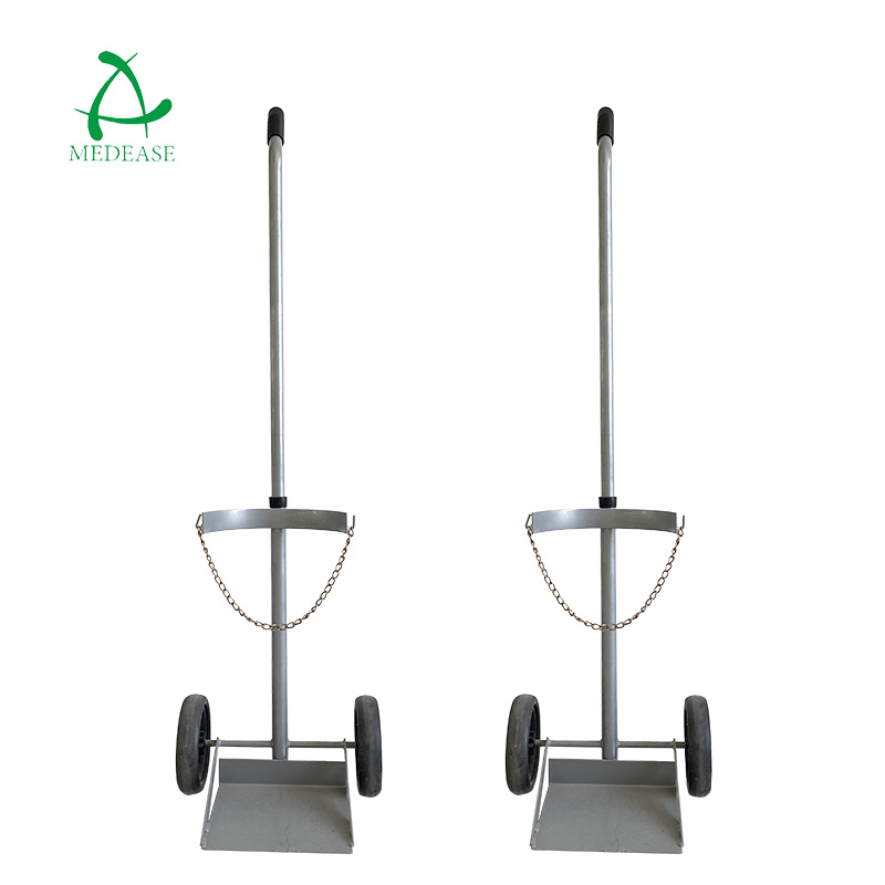 ME-C40 Oxygen For Carts Adjustable Emergency Trolley Dual Stainless Steel 