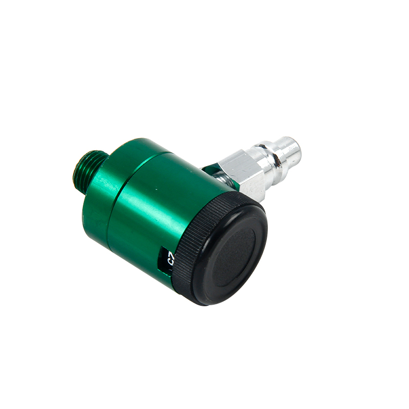 0-15 LPM Wall Mounted Click Style Flow Meter with DIN for Oxygen Breathing